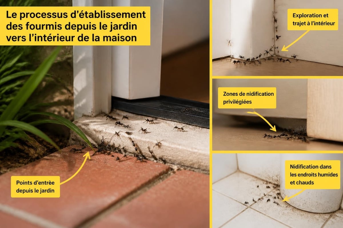 Cycle d'invasion des fourmis