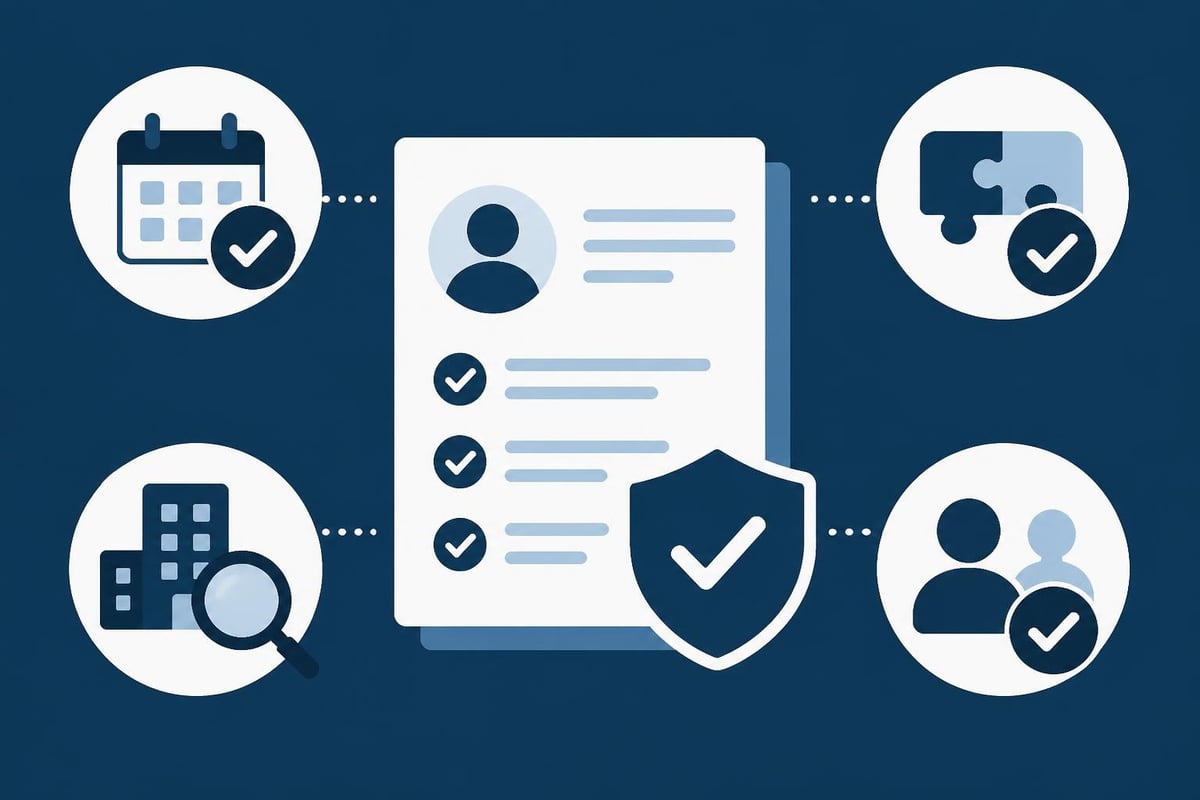 Resume verification checklist