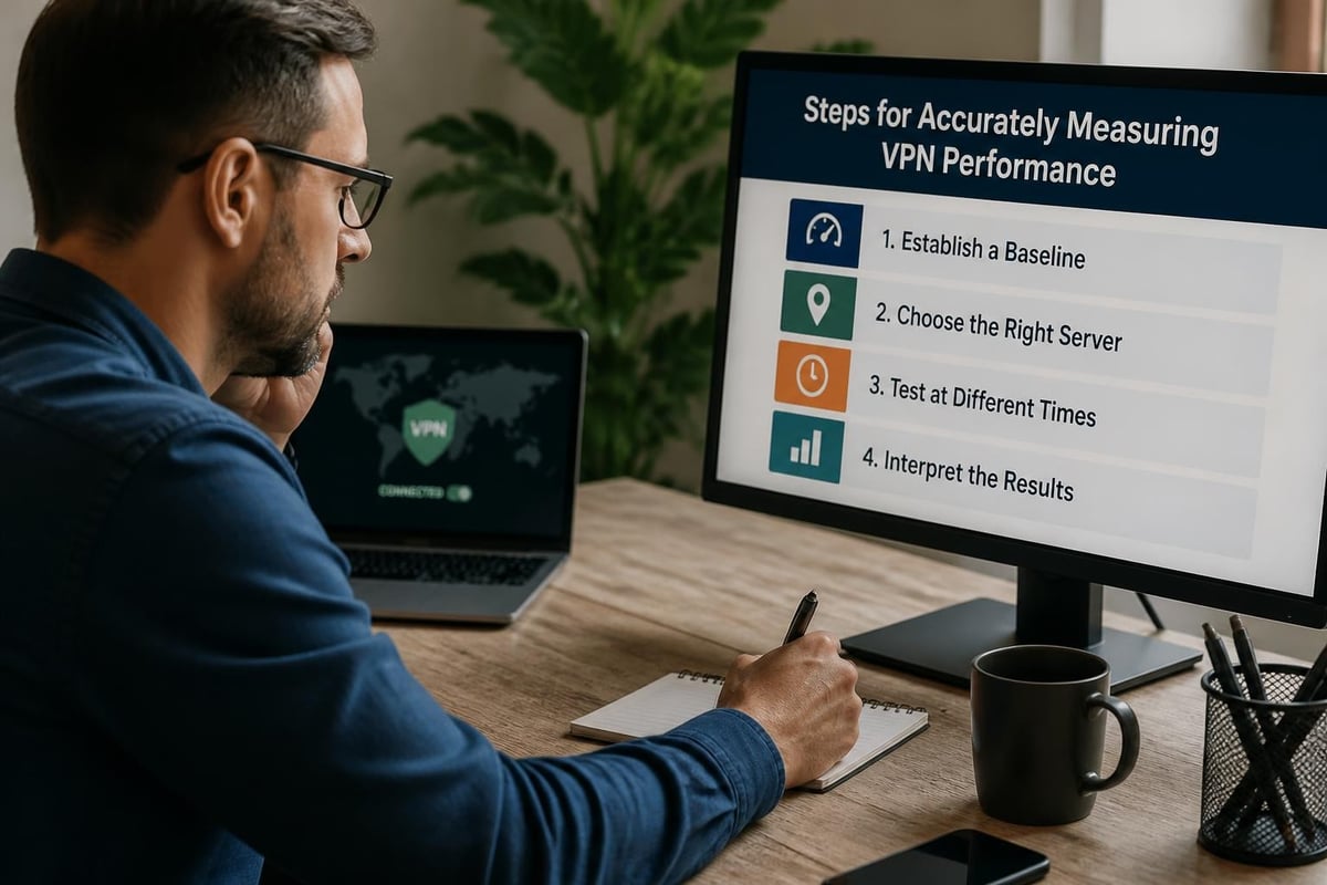 VPN speed testing methodology