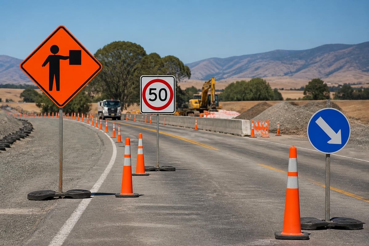 Construction sign hierarchy