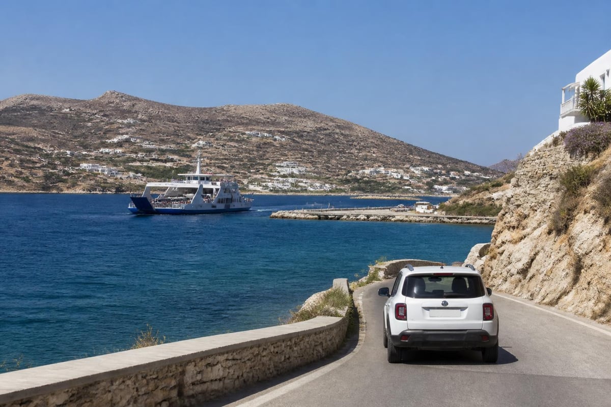 Antiparos transportation and geography