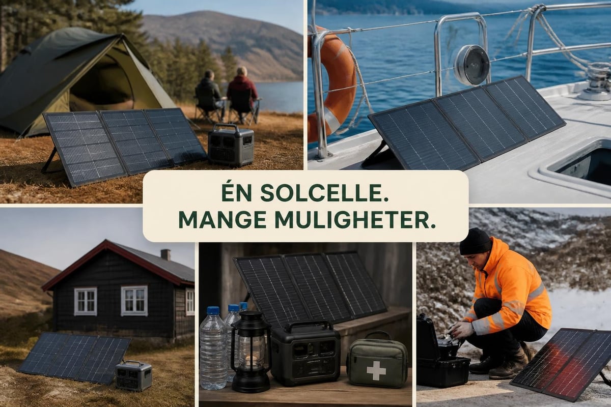 Bruksområder for solceller