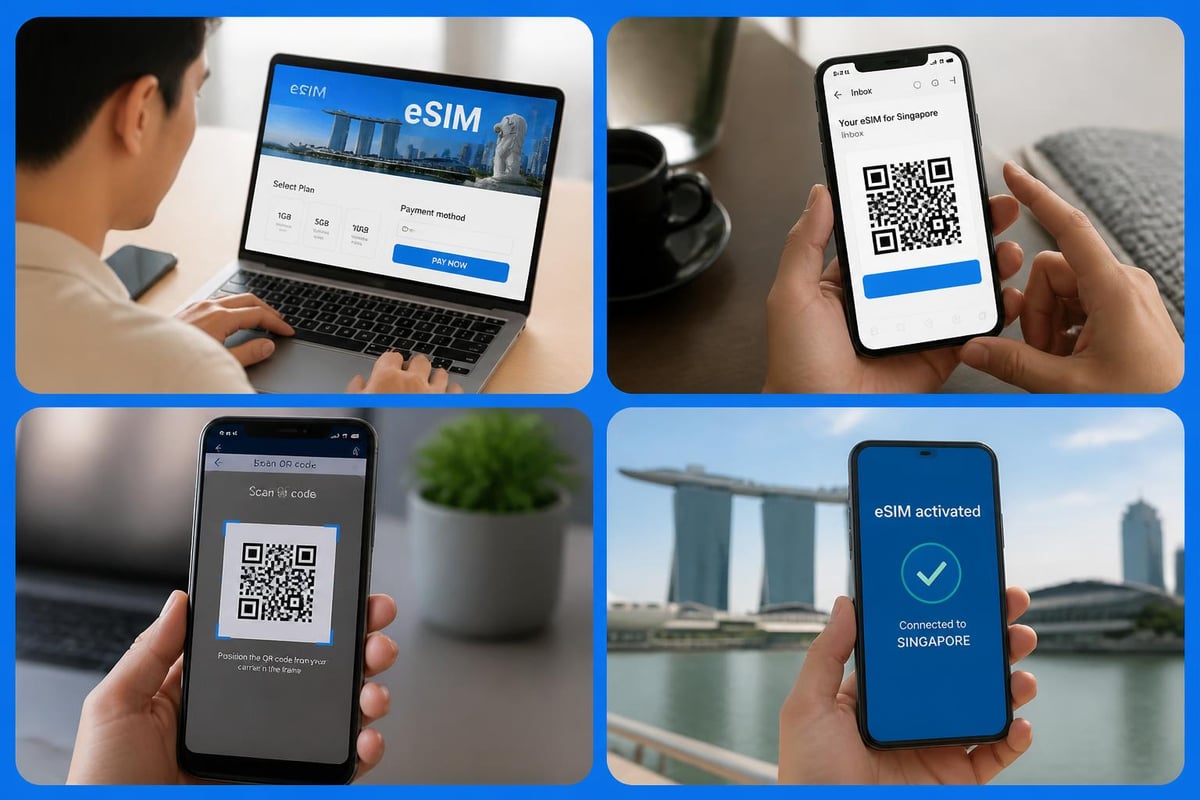 Singapore eSIM activation steps