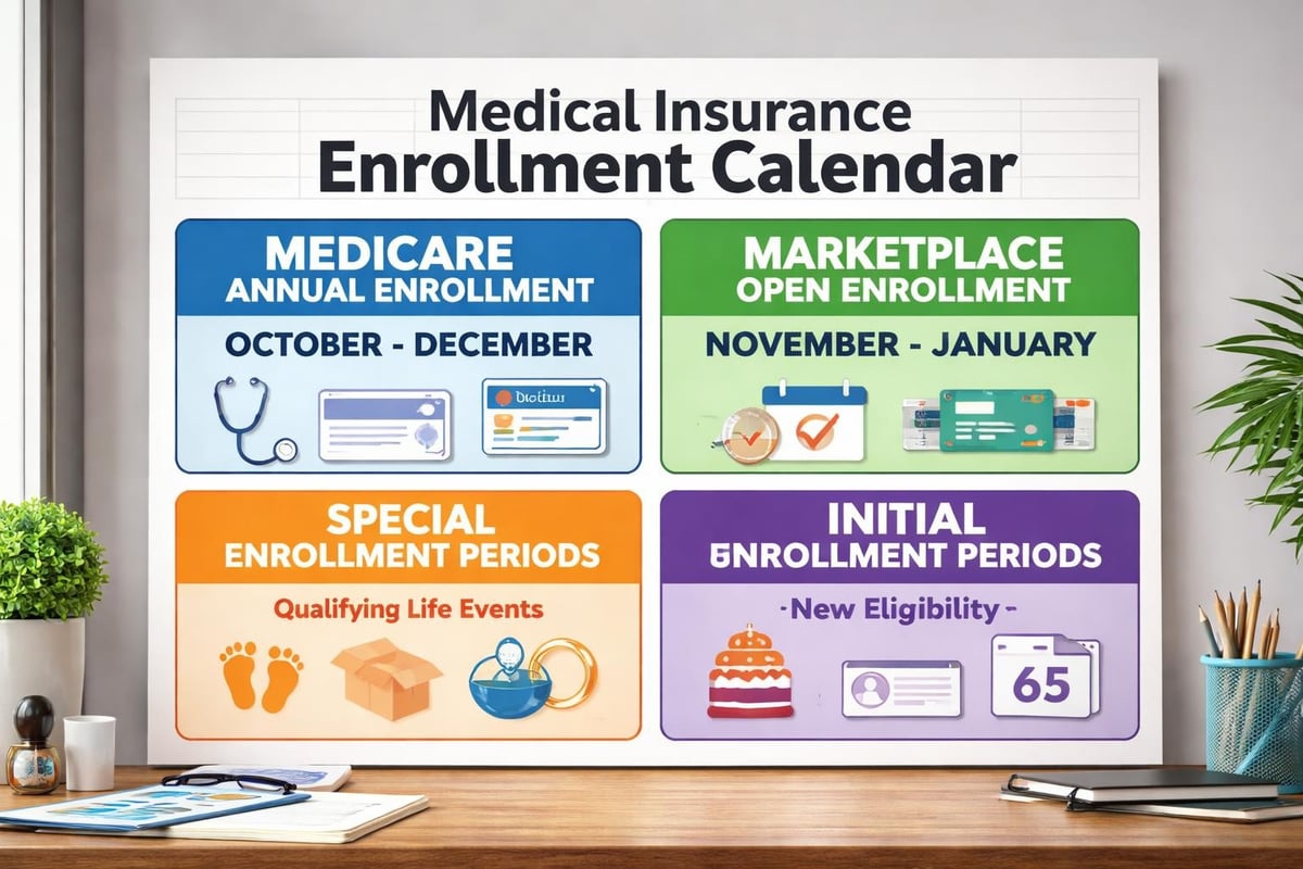 Medical Insurance Guide: Coverage, Costs & Options 2026 3 Enrollment timeline