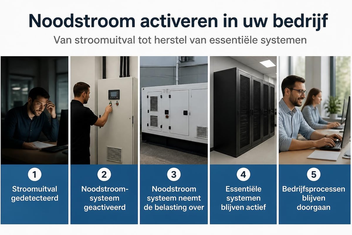 Eenvoudige noodstroom bedieningspaneel
