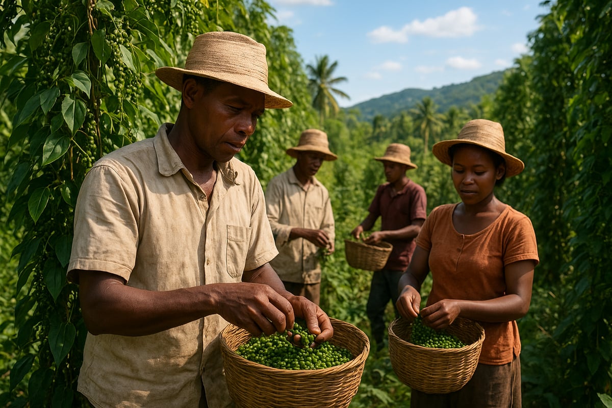 Culture, Récolte et Transformation du Poivre à Madagascar