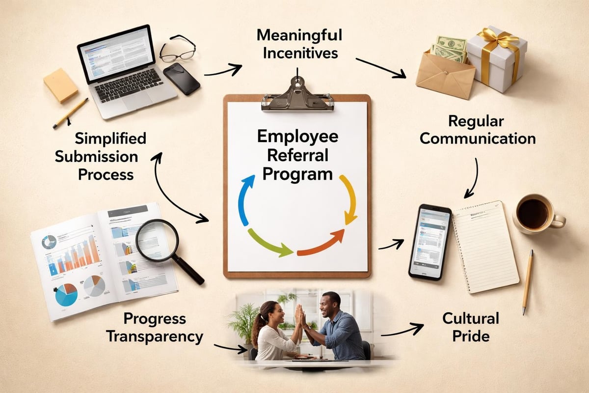 Employee referral program elements