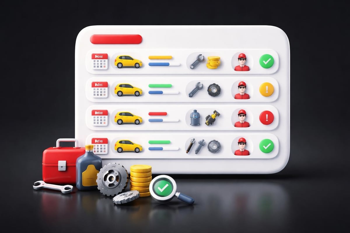 Maintenance log entry components