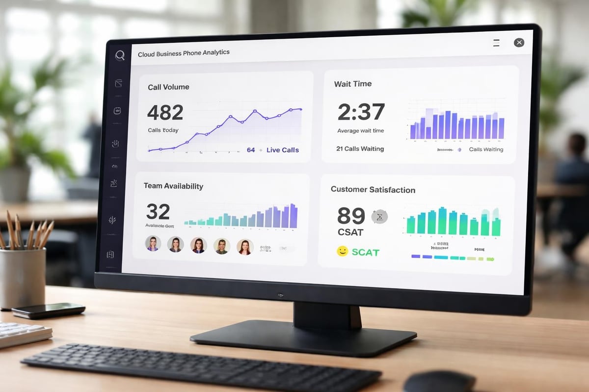 Cloud phone dashboard analytics