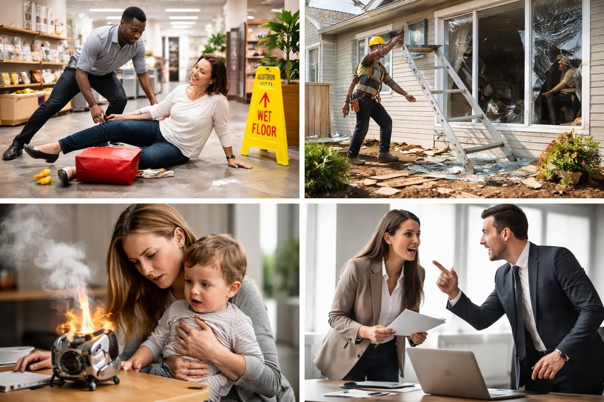 Business scenarios requiring liability coverage