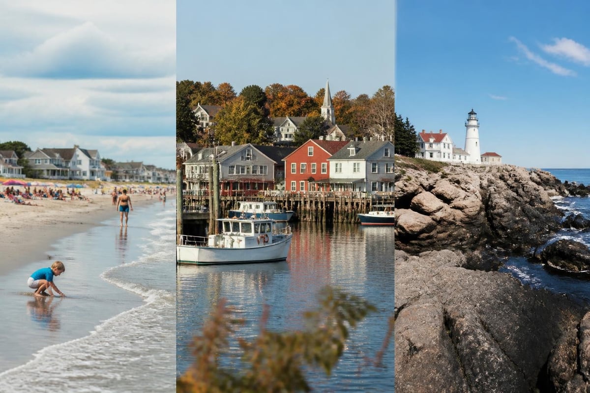 Maine coastal regions map