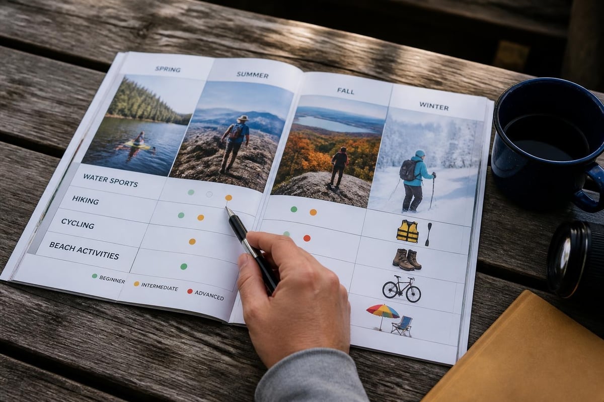 Maine outdoor activities workflow