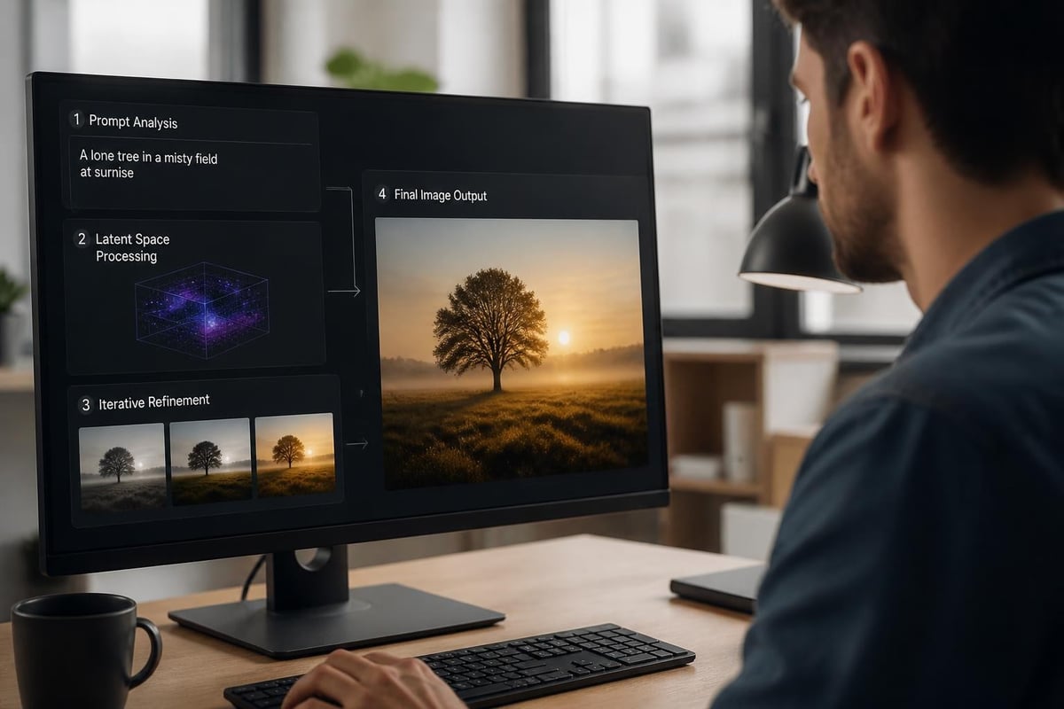 AI photo generation process