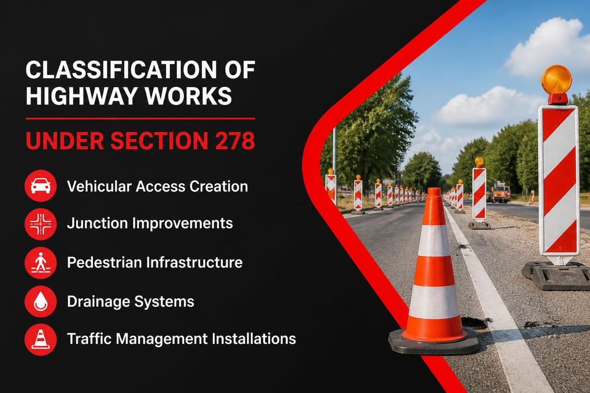Section 278 works categories