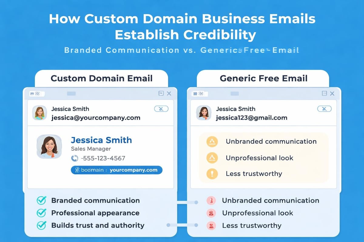 Professional email comparison