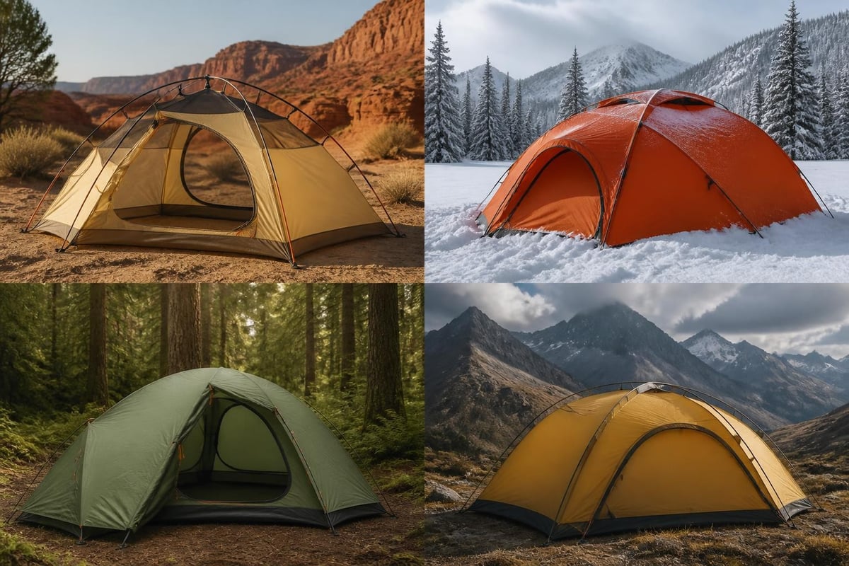 Seasonal tent features