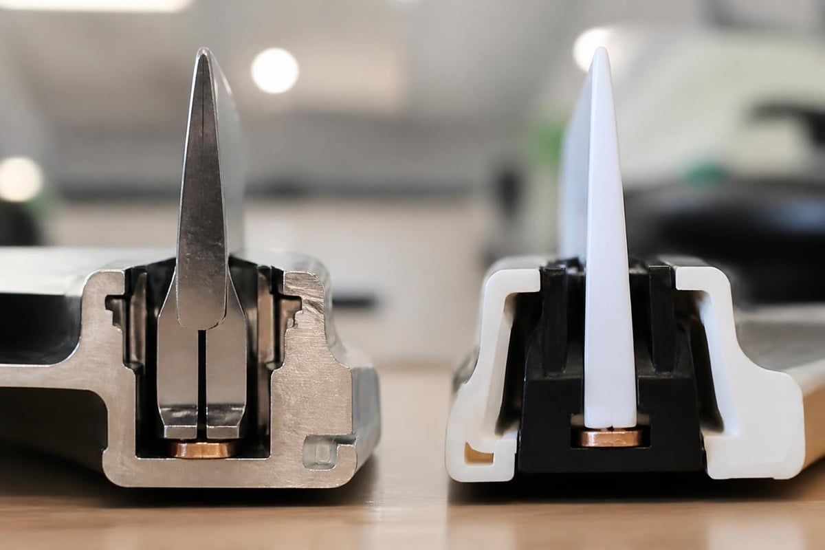 Blade geometry comparison