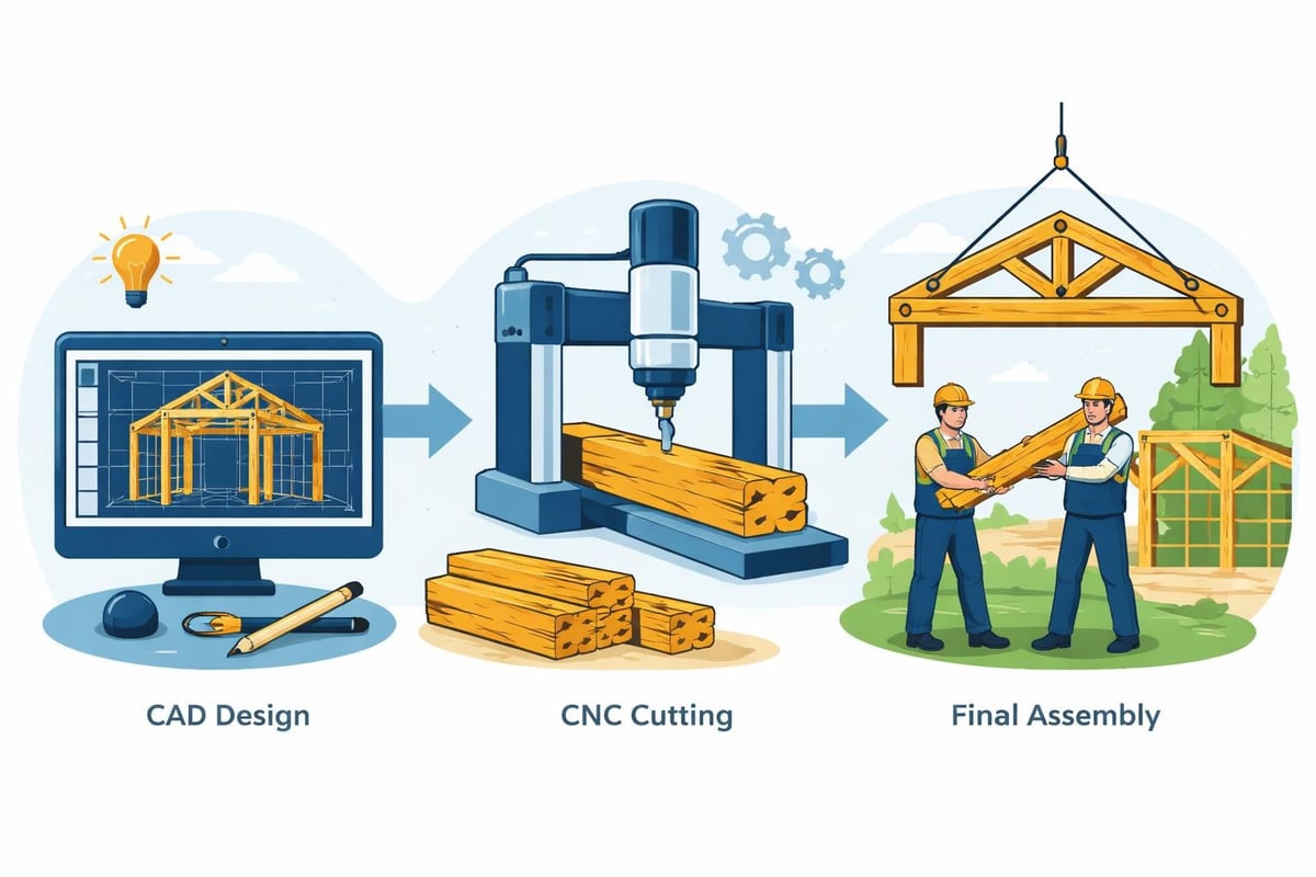 Modern timber framing design process