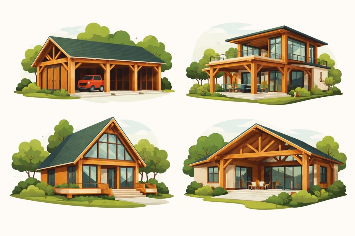 Timber frame design variations