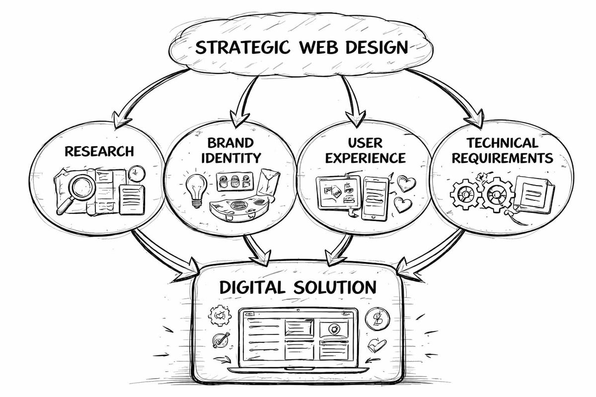Web design strategy components