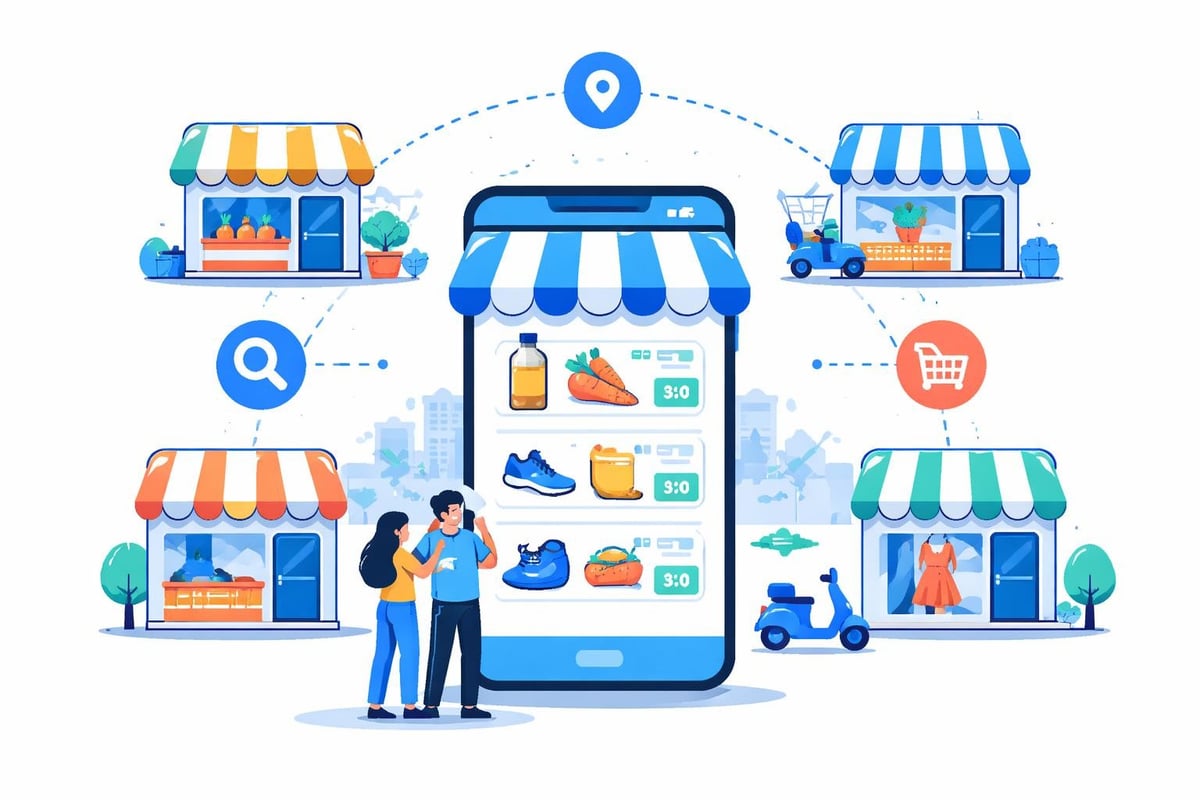 Concept marketplace nearby