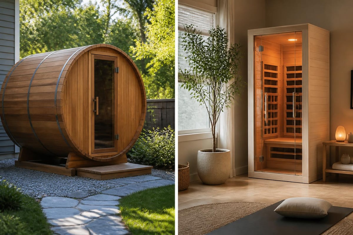 Outdoor barrel versus indoor infrared configurations