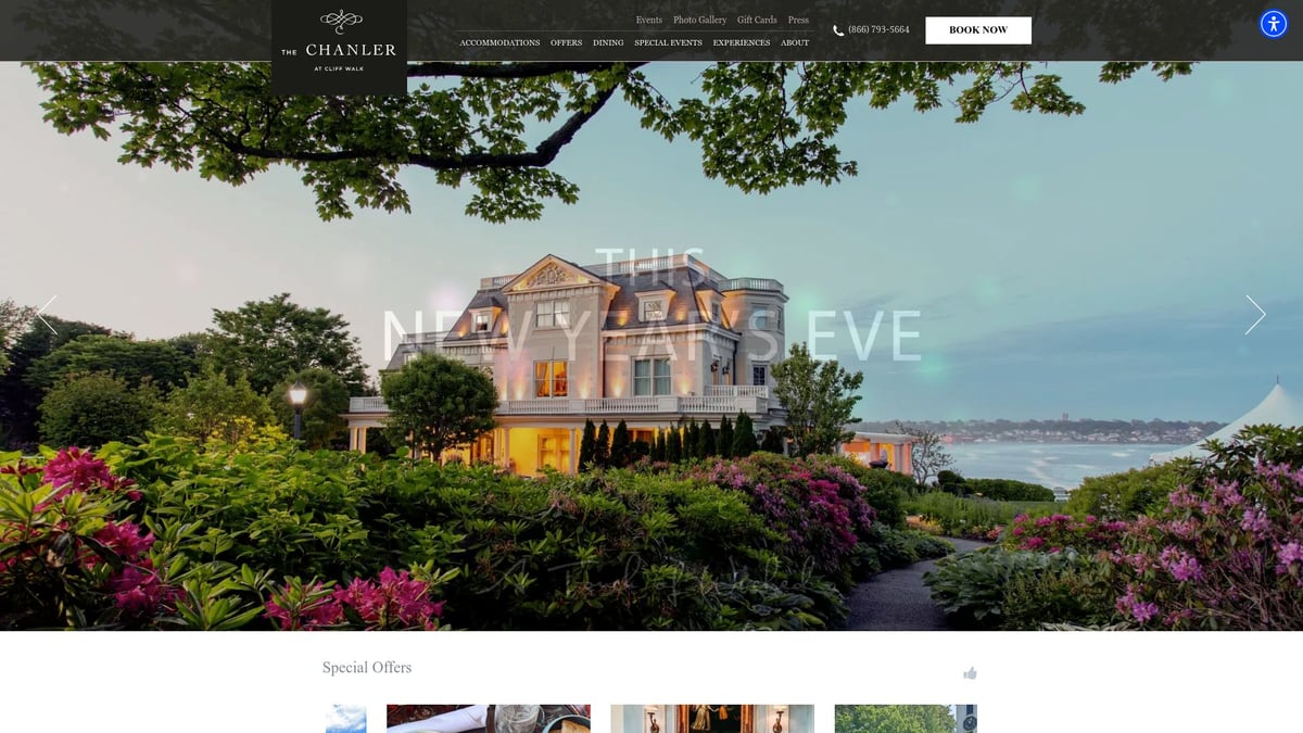 9 Dreamy Best Romantic Getaway New England Escapes for 2026 - The Chanler at Cliff Walk – Newport, Rhode Island