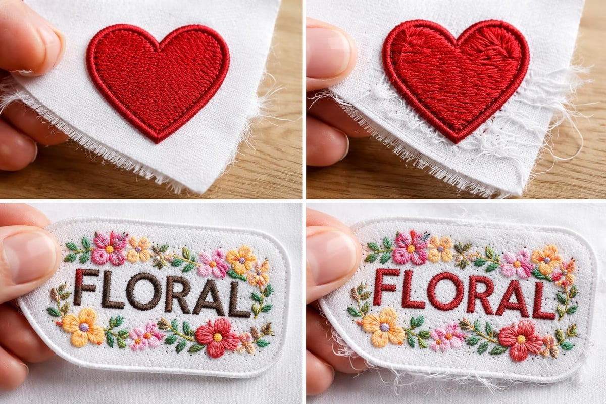 Quality embroidery features