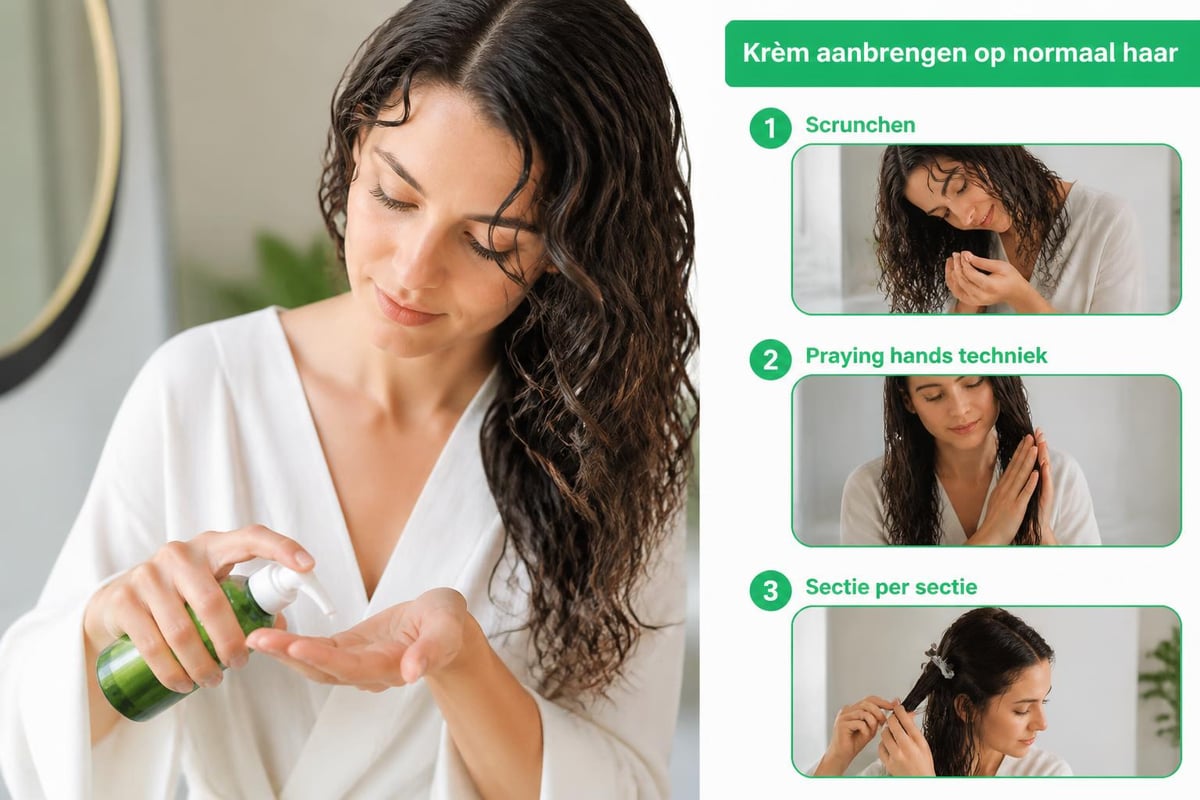 Curl cream application techniques