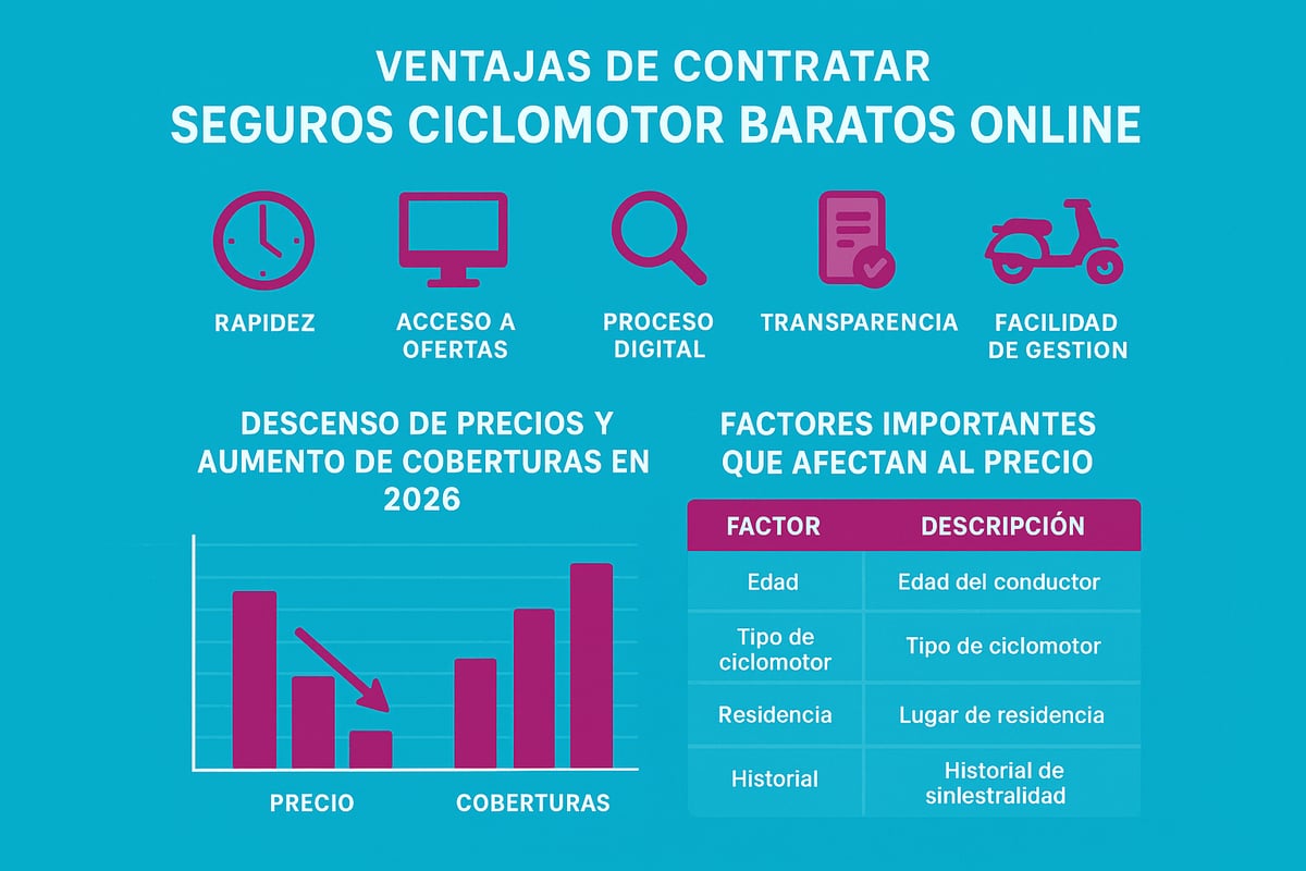 7 Consejos Clave Sobre Seguros Ciclomotor Baratos Online 2026 1 ¿Por Qué Elegir un Seguro de Ciclomotor Online en 2026?