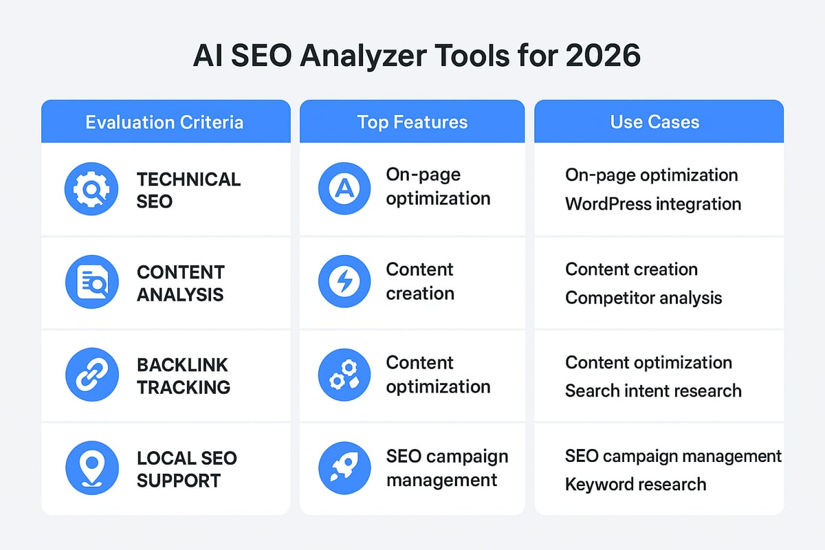 Choosing the Best AI SEO Analyzer Tools for 2026