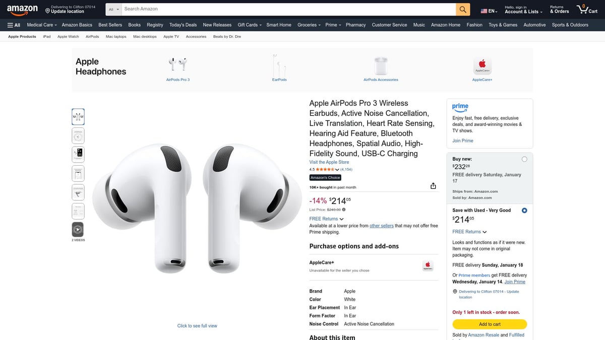 Top 10 Unique Gifts for Travel Lovers in 2026 - Apple AirPods Pro 3
