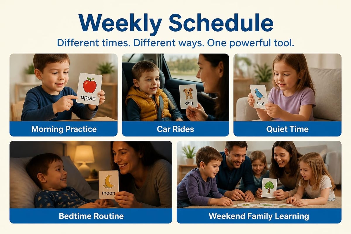 Daily flashcard learning routines
