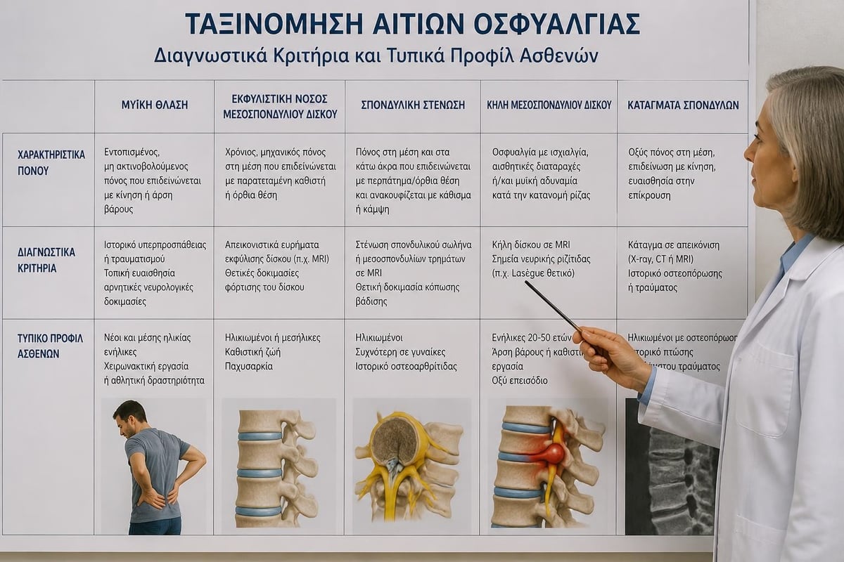 Αιτίες πόνου μέσης