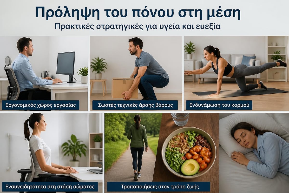 Πρόληψη πόνου μέσης