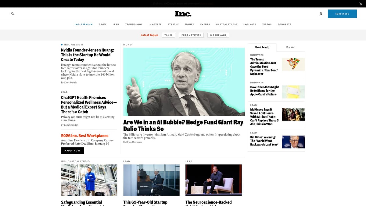 9 Must-Read Best Business Periodicals for 2026 Success - Inc.