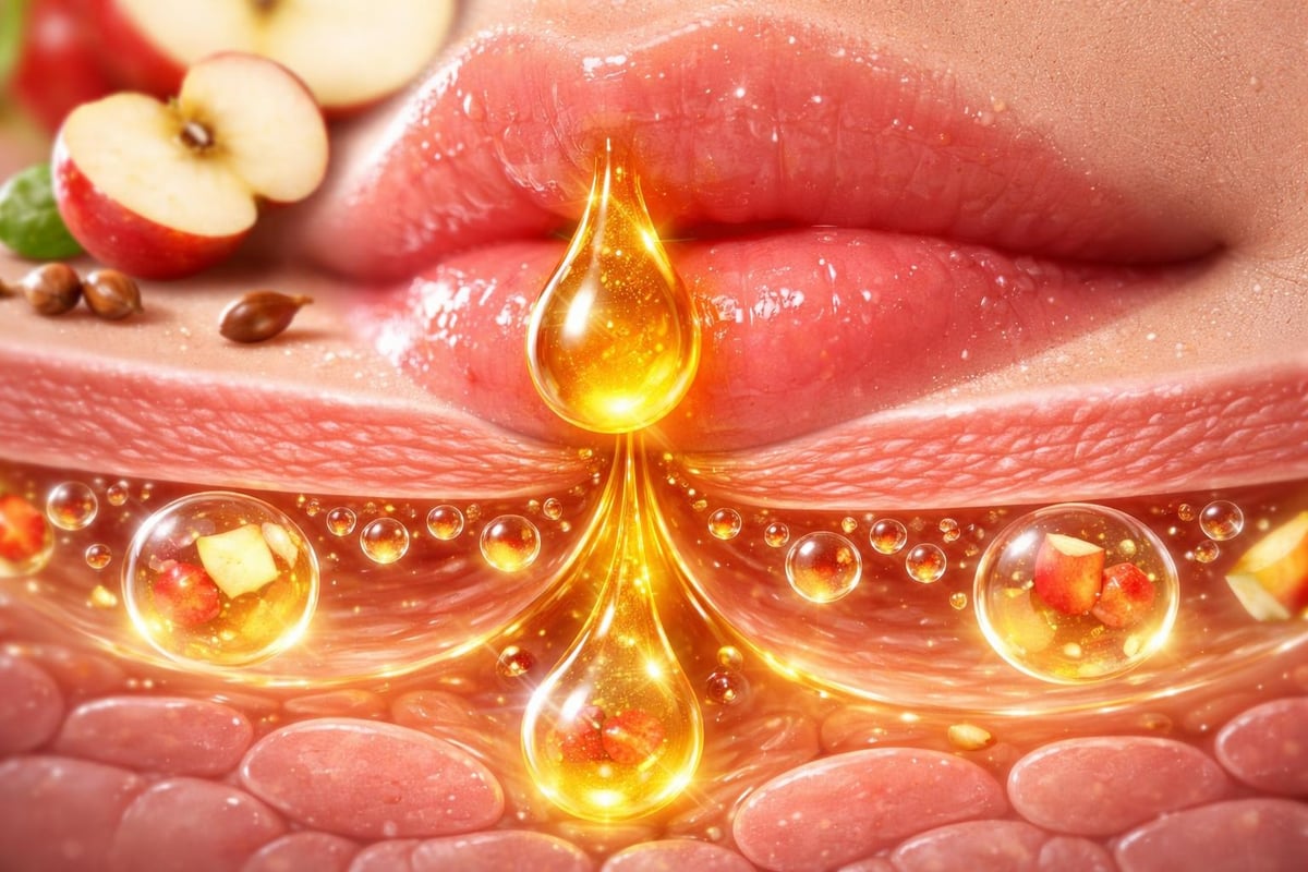 Lip oil absorption process