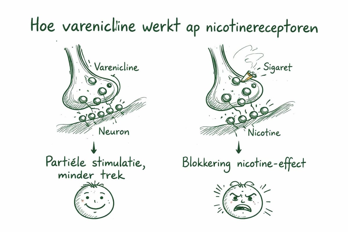 Varenicline werkingsmechanisme hersenen