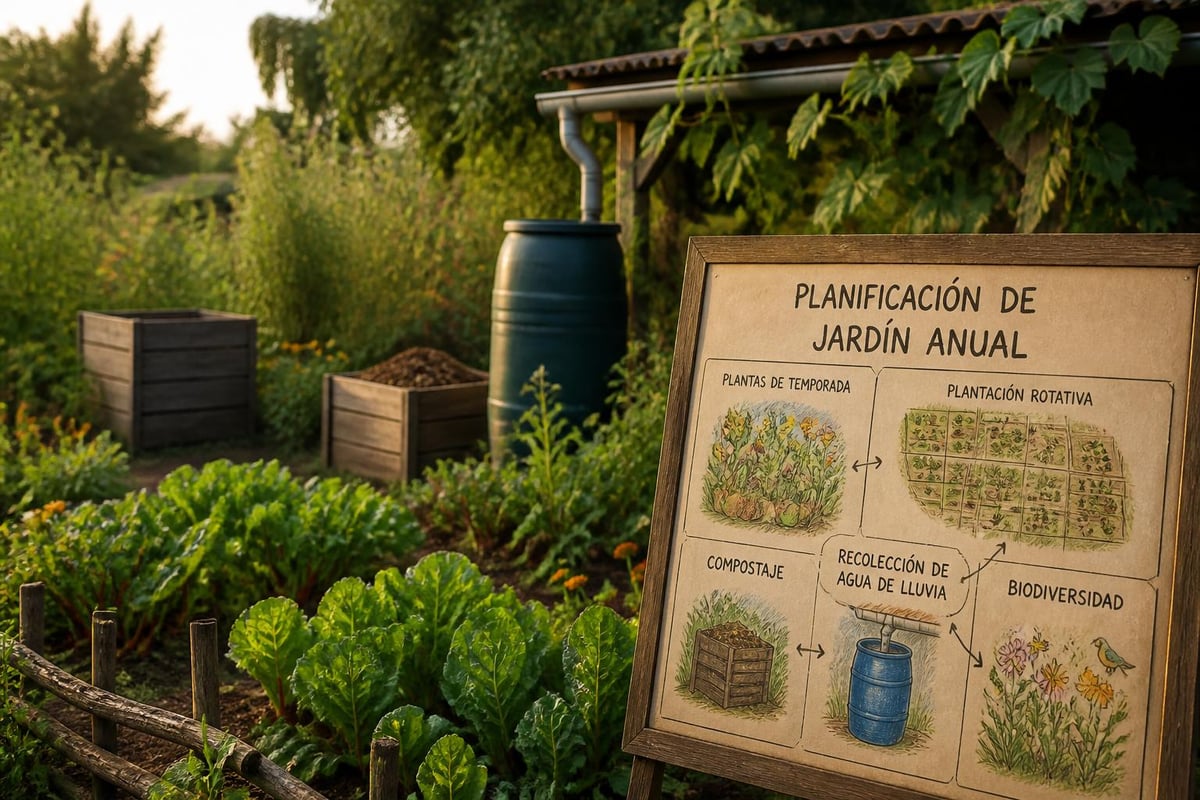 Estrategia de diseño de jardín sostenible