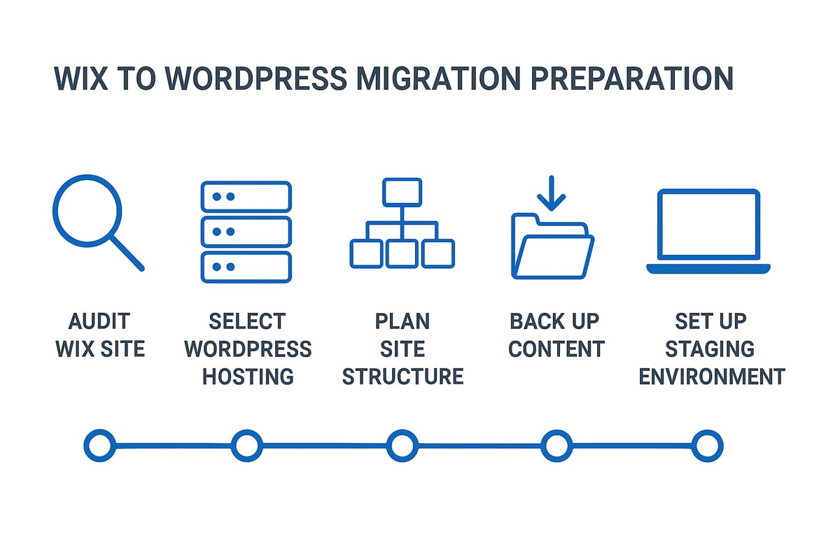 Step 1: Prepare for your Wix to WordPress migration