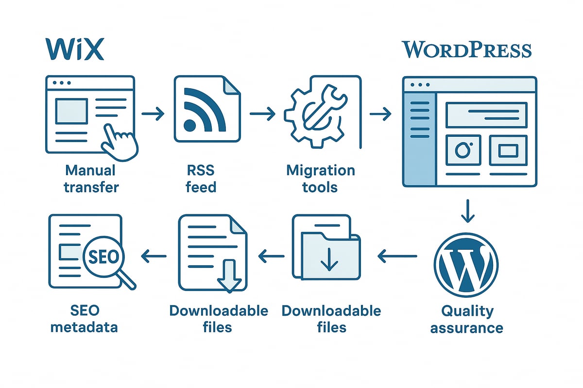 Step 3: Migrate your content from Wix to WordPress