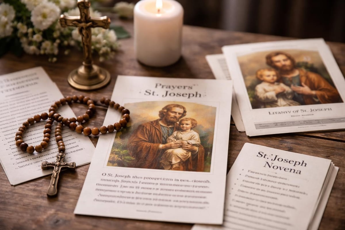 Traditional Catholic prayers to St Joseph