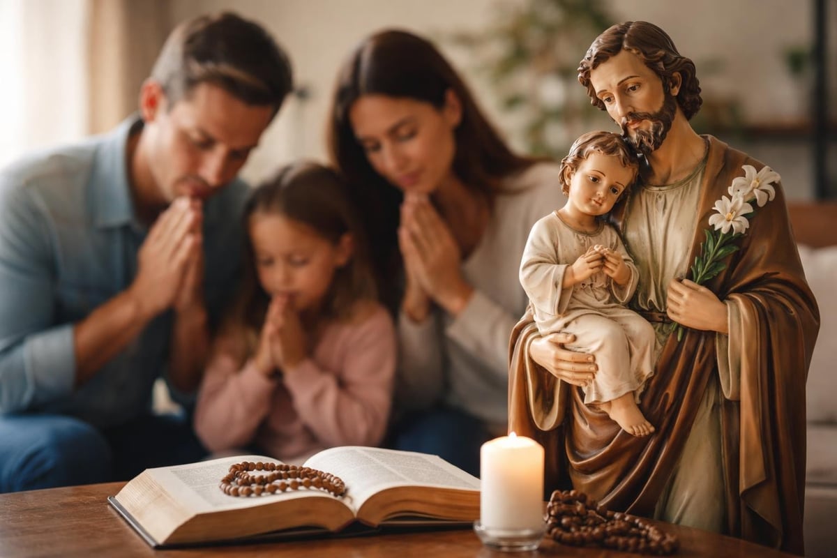 St Joseph family protection prayers