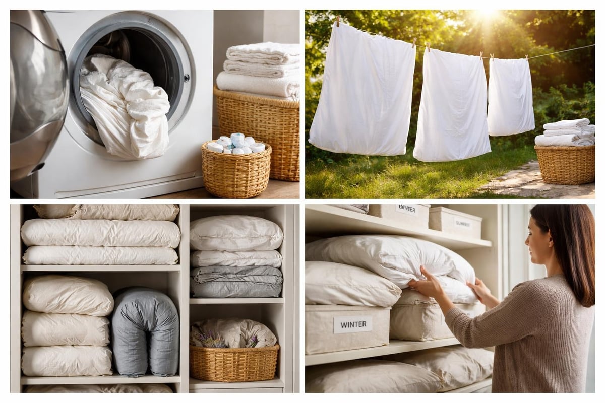 Duvet cover care routine