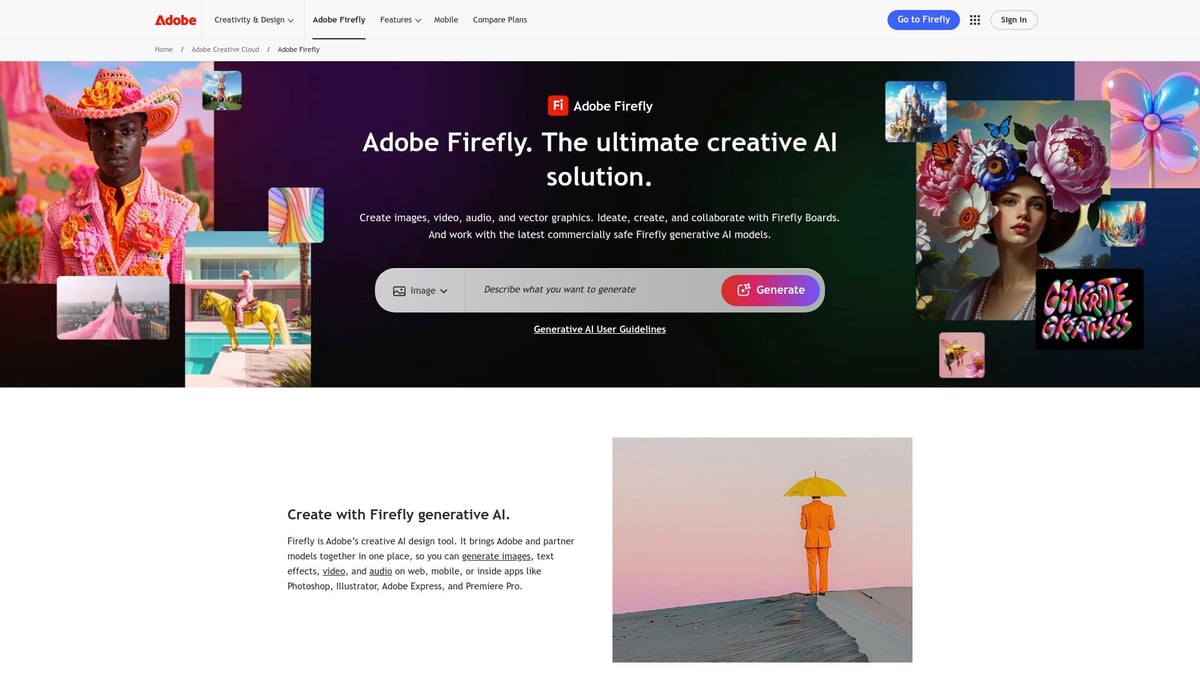 Top 7 KI Bildgeneratoren 2025: Kreative Bilder in Sekunden - Adobe Firefly