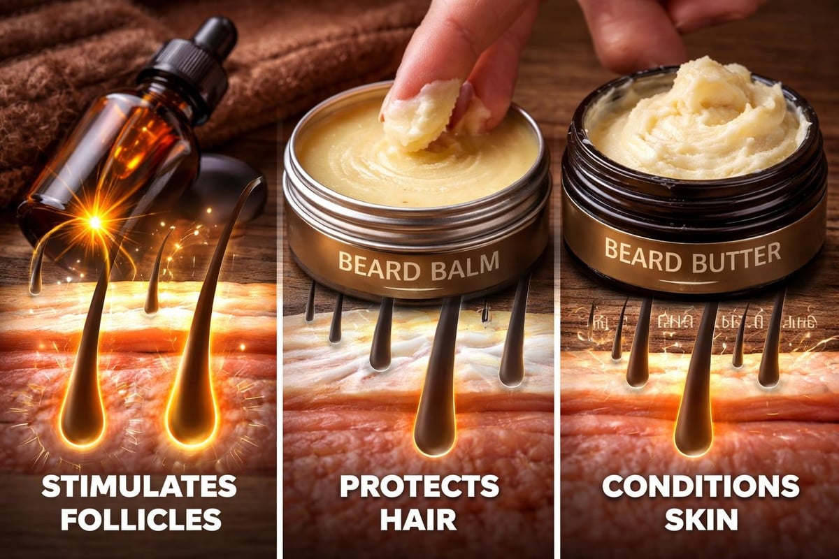 Beard kit components