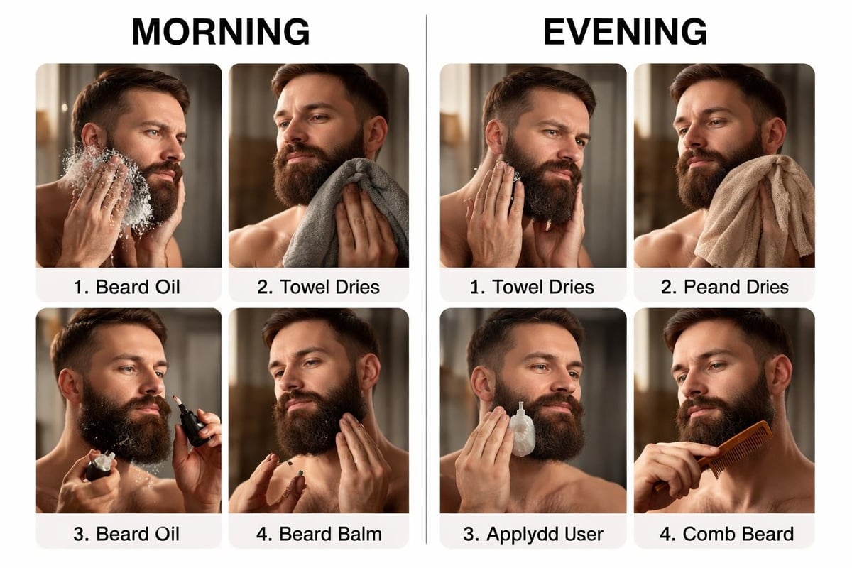 Daily beard routine