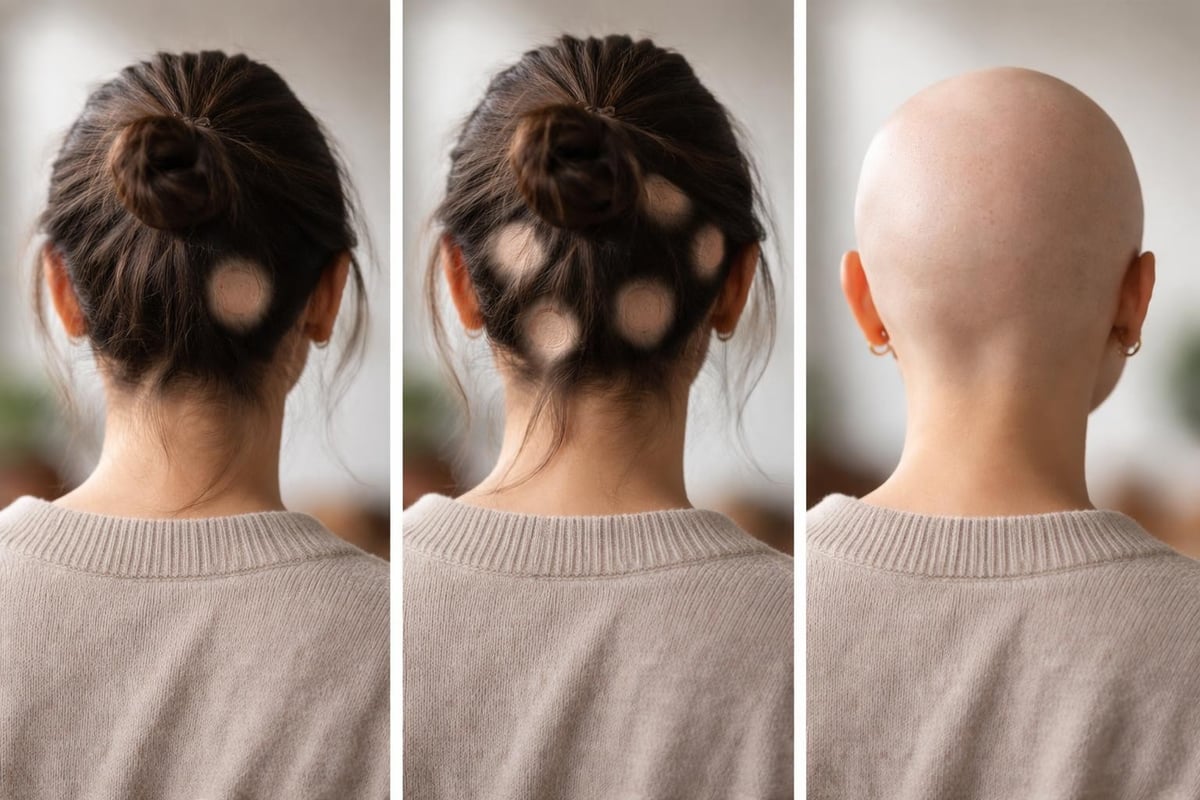 Types of alopecia areata