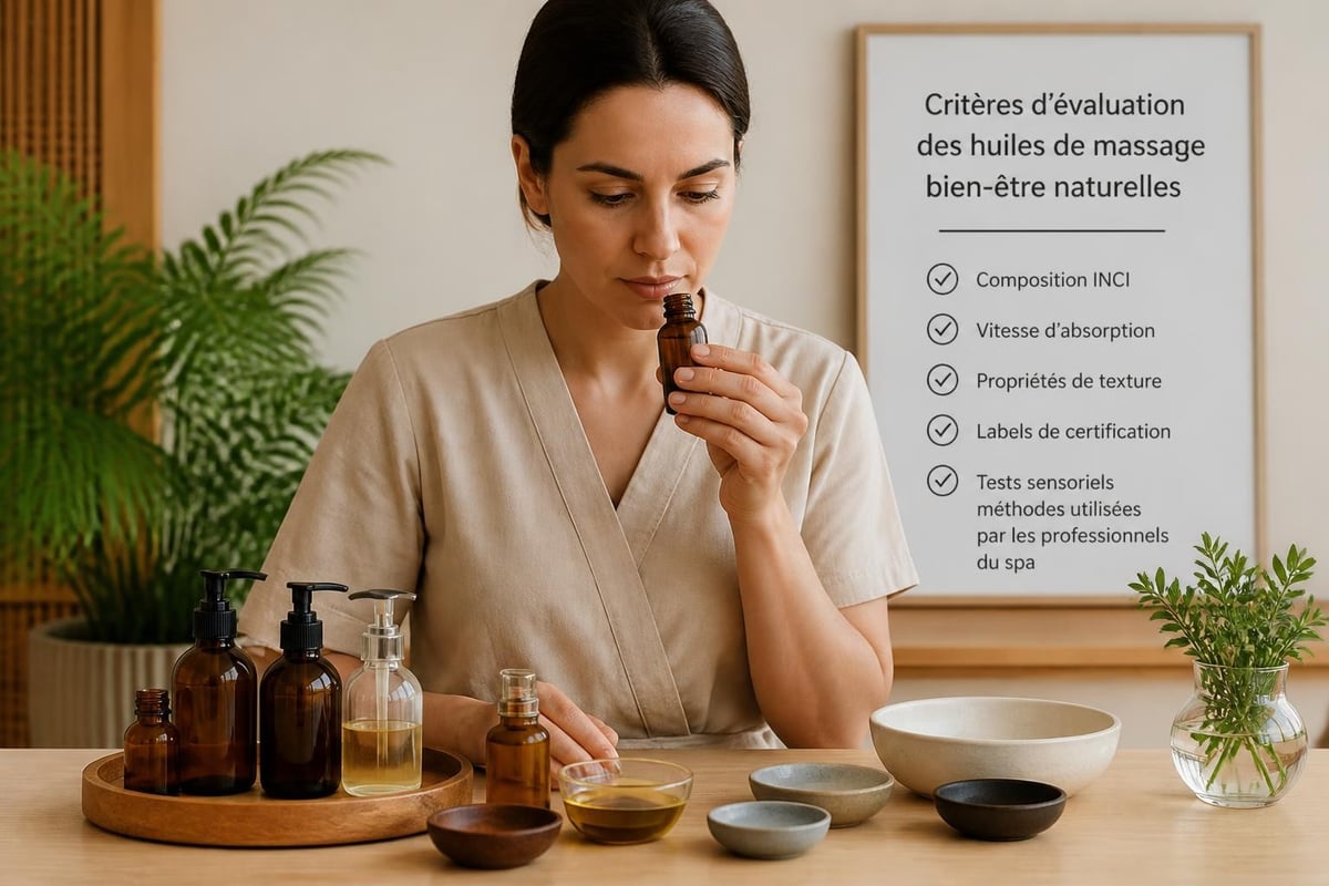 Critères de sélection huile massage naturelle