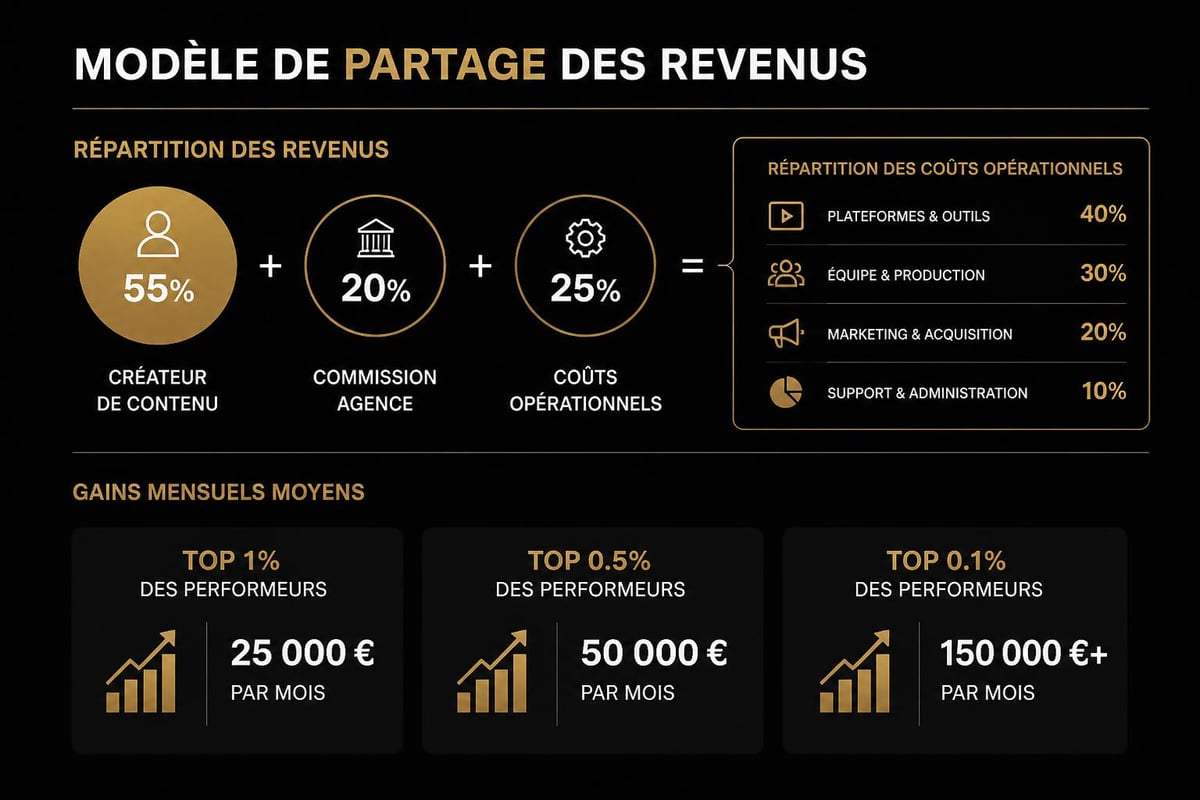 Structure de revenus agence OnlyFans